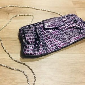 Clutch with silver chain from Le Chateau